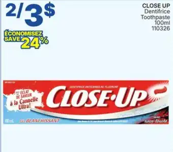 Rossy CLOSE UP Toothpaste offer