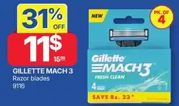 Rossy GILLETTE MACH 3 Razor blades offer