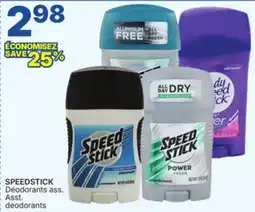 Rossy SPEEDSTICK Asst. deodorants offer