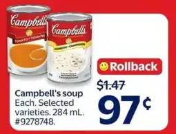 Walmart CAMPBELL’S SOUP offer