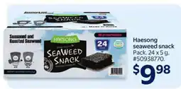 Walmart Haesong Seaweed Snack offer