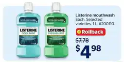 Walmart LISTERINE MOUTHWASH offer