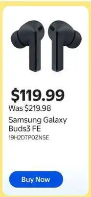 Walmart Samsung Galaxy Buds3 FE offer