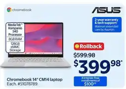 Walmart Chromebook 14 CM14 laptop offer