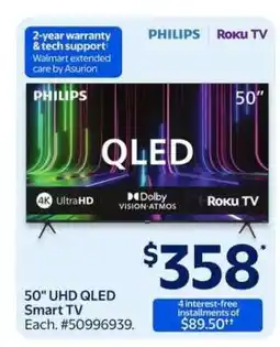 Walmart 50 UHD QLED Smart TV offer
