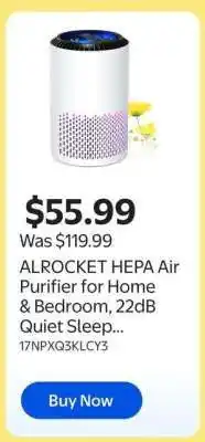 Walmart ALROCKET HEPA Air Purifier offer