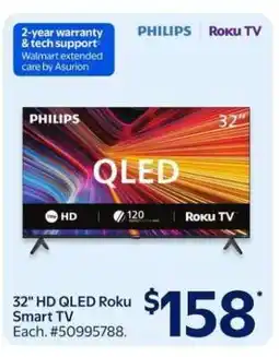Walmart 32 HD QLED Roku Smart TV offer