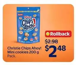 Walmart Christie Chips Ahoy! Mini cookies 200 g Pack offer