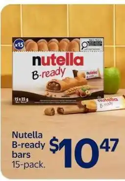 Walmart Nutella B-ready bars 15-pack offer