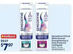 Walmart Sensodyne Clinical White Toothpaste offer