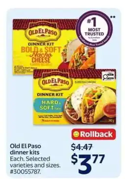 Walmart Old El Paso Dinner Kits offer
