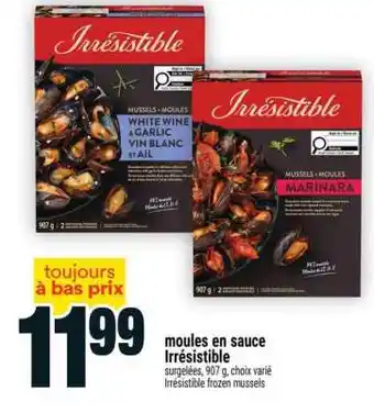 Super C moules en sauce Irrésistible offer