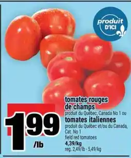Super C tomates rouges de champs offer