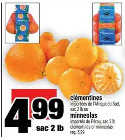 Super C clémentines ou minneolas offer
