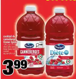 Super C cocktail de canneberge Ocean Spray offer