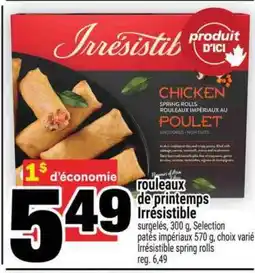 Super C ROULEAUX DE PRINTEMPS IRRÉSISTIBLE offer
