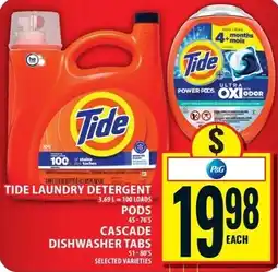 Food Basics Tide laundry detergent pods offer