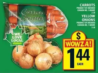 Carrots Yellow Onions