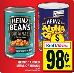 Food Basics Heinz canned meal or beans offer