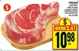 Food Basics Fresh cap off rib steak offer