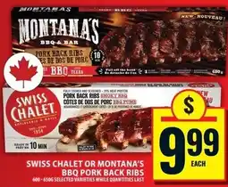 Food Basics Swiss chalet or montana's bbq pork back ribs offer