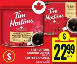 Food Basics Tim Hortons ground coffee offer