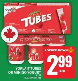 Food Basics Yoplait tubes or minigo yogurt offer