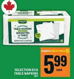 Food Basics Selection eco table napkins offer