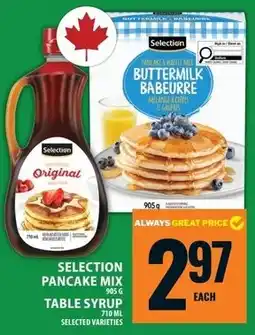 Food Basics Selection pancake mix offer