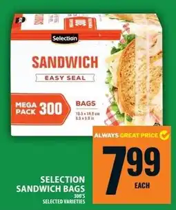 Food Basics Selection sandwich bags offer