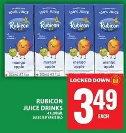 Food Basics Rubicon juice drinks offer