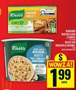 Food Basics Knorr bouillon cubes rice or noodle bowl offer