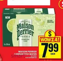 Food Basics Maison Perrier carbonated water forever lime offer