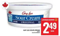 Food Basics Gay Lea sour cream offer