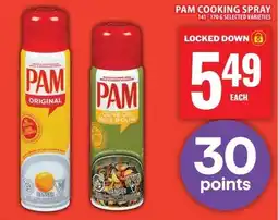 Food Basics Pam cooking spray offer