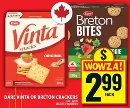 Food Basics Dare vinta or breton crackers offer
