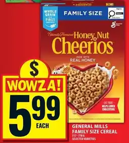 Food Basics General Mills honey nut cheerios offer