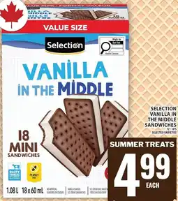 Food Basics Selection vanilla in the middle offer