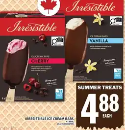 Food Basics Irresistible ice cream bars offer