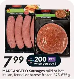 Sobeys Marcangelo sausages mild or hot italian, fennel or barese offer