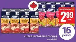 Food Basics Allen's juice or fruit cocktail offer