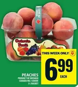 Food Basics Ontario Fruits peaches offer