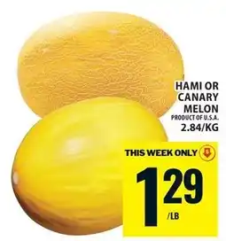 Food Basics Hami or Canary Melon offer
