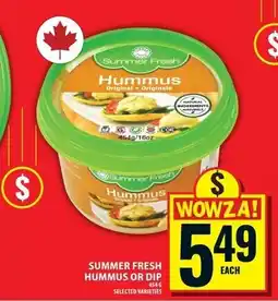 Food Basics Summer Fresh hummus offer