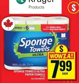 Food Basics Sponge Towels Ultra paper towels offer