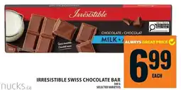 Food Basics Irresistible swiss chocolate bar offer