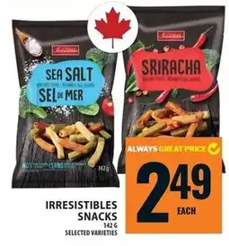 Food Basics Irresistibles snacks offer
