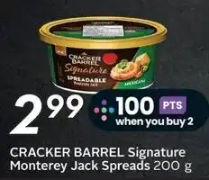 Sobeys Cracker Barrel Signature Monterey Jack Spreads offer