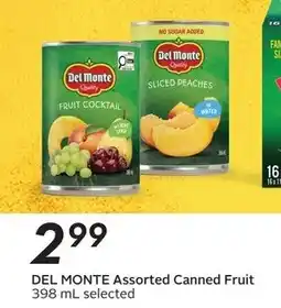 Sobeys Del Monte Assorted Canned Fruit offer