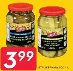 Sobeys Strub's pickles offer
